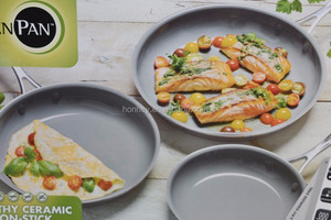 <span class=keywords><strong>GreenPan</strong></span> हार्ड Anodized Nonstick चीनी मिट्टी <span class=keywords><strong>Skillets</strong></span> 2 पैक 10 "और 12" भून धूपदान - Product Image 4