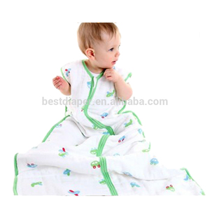 2017 HF007 100% muslin cotton baby sleeping bags - Product Image 1