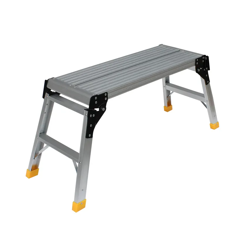 aluminum folding work platform step stool wash car for adults with EN131