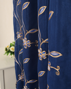 Ready Made Doppio Strato di Ricamo Floreale <span class=keywords><strong>Tende</strong></span> per Windows Tasca Asta di Tenda di Trasporto di <span class=keywords><strong>Tulle</strong></span> - Product Image 2