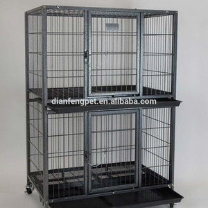 Cage double niveaux pour chien, Cage robuste à deux niveaux - Product Image 1