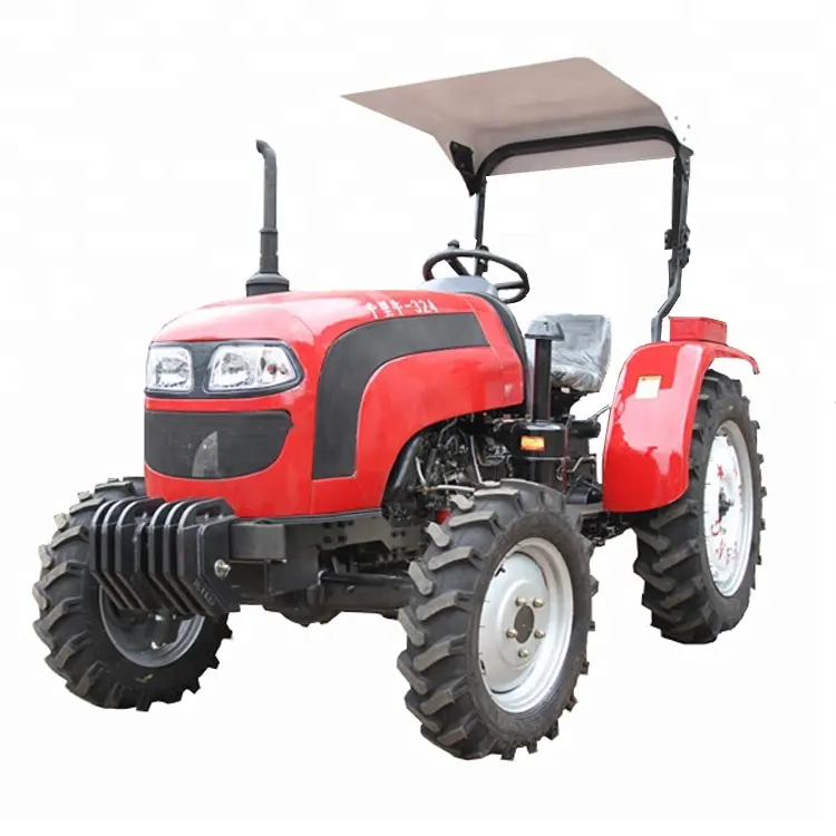 4x4 25hp Mini Tractor con parasol de 4 ruedas de Tractor de granja
