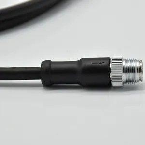 Conector <span class=keywords><strong>M12</strong></span> Cable PUR de 8 pines Adaptador industrial a cable <span class=keywords><strong>RJ45</strong></span> Negro IP67 Alimentación Macho <span class=keywords><strong>Rj45</strong></span> Hembra <span class=keywords><strong>M12</strong></span> X Conector de código - Product Image 4