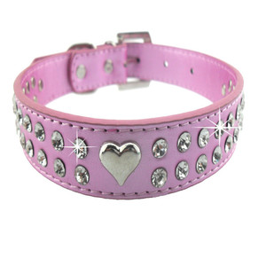 De luxe le plus populaire collier de chien PU avec strass - Product Image 4
