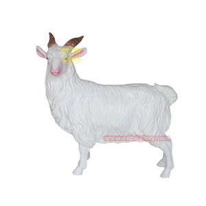 Statues de pelouse de jardin extérieur élégant en résine de fibre de verre artisanat Sculpture d'art religieux fée musique <span class=keywords><strong>chèvre</strong></span> mouton Design pour parc - Product Image 4