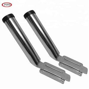 Foyo Support de <span class=keywords><strong>canne</strong></span> à pêche <span class=keywords><strong>amovible</strong></span> à montage coulissant en acier inoxydable - Product Image 1
