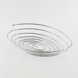 Oval double U shape chrome wire fruit basket - Product Image 6