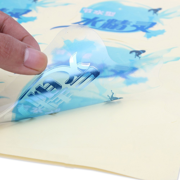 Cheap Custom clear transparent vinyl label stickers for free shipping