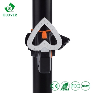 Clover-luz trasera para bicicleta, forma personalizable, estilo creativo con forma de corazón, COB, recargable vía usb, luz decorativa led para bicicleta - Product Image 5