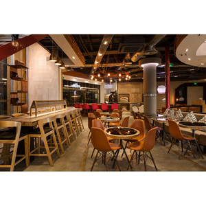 LUX Centro comercial personalizado Tienda de té de burbujas Diseño de interiores Madera contrachapada Té de la leche Café Kiosco Decoración - Product Image 3