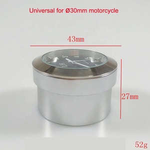 Fashion Quartz <strong>Clock</strong> Aluminum Alloy Handlebar <strong>Motorcycle</strong> Nightlight Simple Handlebar <strong>Clock</strong> - Product Image 5