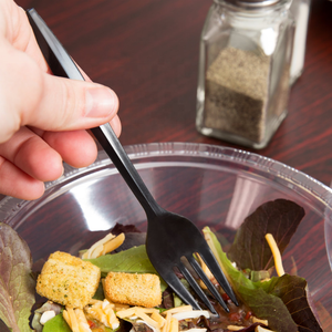 China Grootste Fabriek Custom Restaurant Zilverwerk 2.5G Verpakt Wegwerp Pp Salade Zwart Plastik Plastic Vorken Pack - Product Image 3