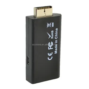 Laki-laki Ke Perempuan untuk PS2toHDMI Converter Audio Video Converter 3.5Mm Antarmuka Multimedia Definisi Tinggi HD-MI Adaptor untuk PS2