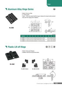 HL-260-1 Left Open <b>Door</b> Application Plastic Lift Off <b>Door</b> Cabinet <b>Hinges</b> - Product Image 3