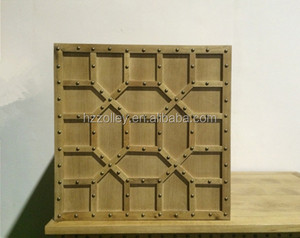 2016 nuovo disegno di lusso mercato mondiale <span class=keywords><strong>mobili</strong></span> d'oro finitura piazza legno intagliato moderno tavolino - Product Image 4