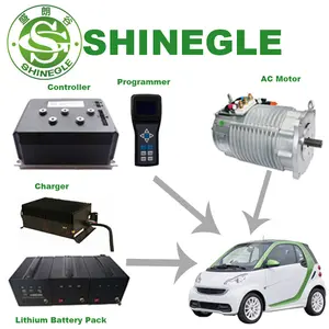 SHINEGLE-kit de conversión de coche eléctrico, certificación CE, 60v, 48v, 4kw