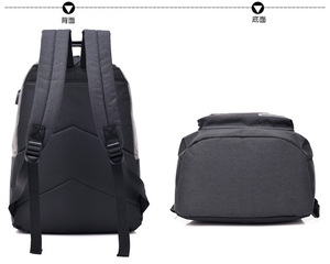 2023 nouveau contraste couleur sac à dos USB voyage ordinateur sac à dos collège vent hommes et femmes étudiants sport sac d'équitation - Product Image 4