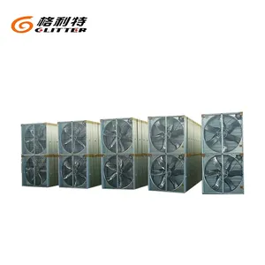 1.1kw de bajo consumo de energía galvanizado montado en la pared de efecto invernadero ventilador de ventilación
