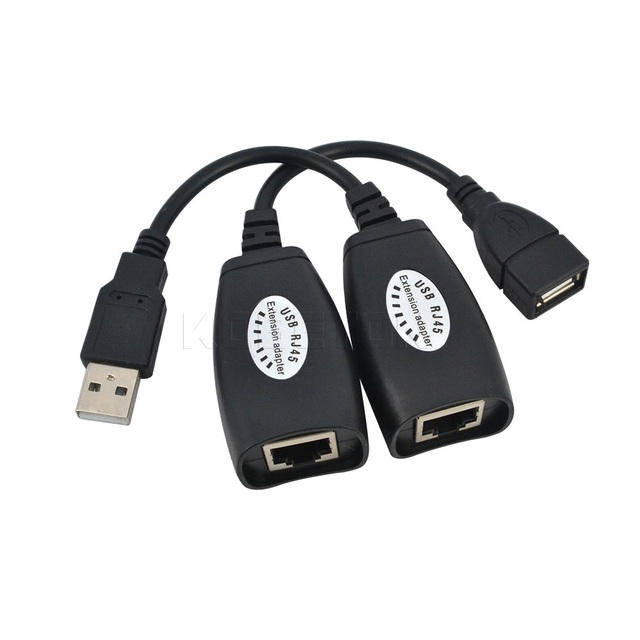USB to RJ45 Lan Extension Adapter Cable USB Over Ethernet RJ45 Extender Adapter Cat5 Cat5E Cat6