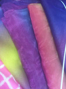 Brillant Arc-En-Ciel imprimé Organza/<span class=keywords><strong>organdi</strong></span> <span class=keywords><strong>Tissu</strong></span> pour L'habillement et La Décoration - Product Image 3