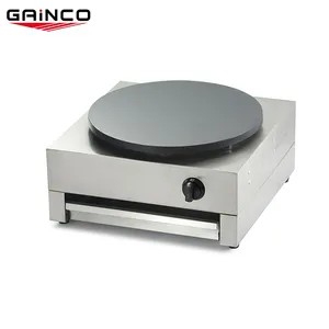 GCM-1 chinese industrial rotating crepe maker gas/gas single plate crepe machine