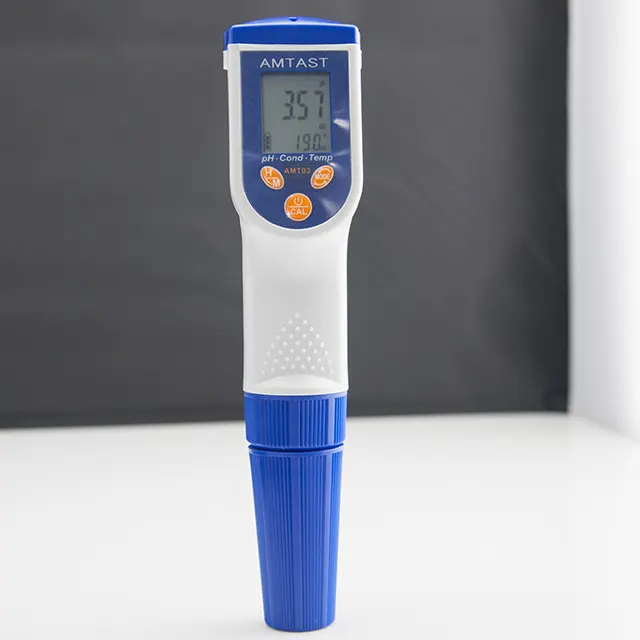 Medidor de temperatura de sal, AMT03, a prueba de agua, pH, ORP, conductividad TDS