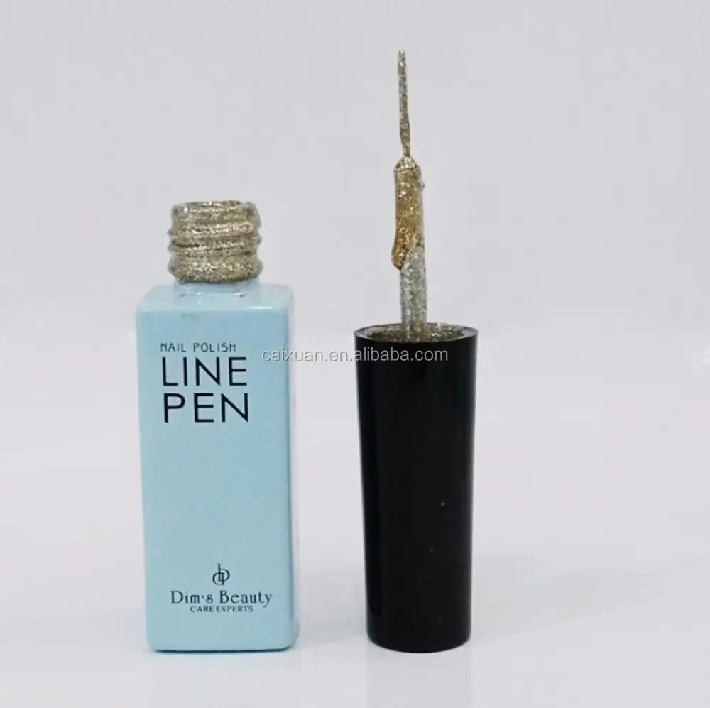 Caixuan Neuankömmling 6 klassische Farbe 10ml dickes pigmentiertes Stripping Pen Gel Liner für Nail Art einfach einweichen Liner Pen Gel