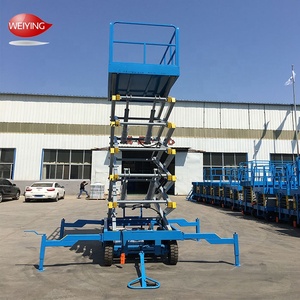 Gunting Vertikal <span class=keywords><strong>2</strong></span> <span class=keywords><strong>Ton</strong></span> 500Kg 300Kg, Angkat Hidrolik Elektrik Platform Angkat Pria Di Gudang - Product Image 4