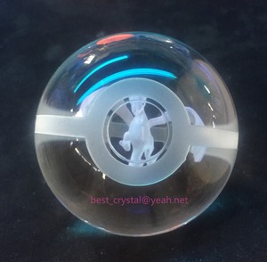 Quả Cầu Thủy Tinh Pha Lê Với Hình Ảnh Hoạt Hình Khắc Laser 3D - Product Image 2