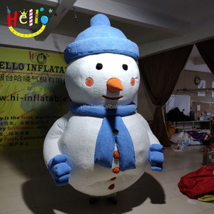 Costume de bonhomme de <span class=keywords><strong>neige</strong></span> gonflable de marche, peluche douce, costume homme de <span class=keywords><strong>neige</strong></span> de noël - Product Image 2