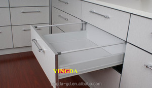 Trilho telescópico ajustável, suporte lateral, invisível, com fechamento macio, para gavetas/canais telescópicas/deslizante/gaveta fgv - Product Image 5