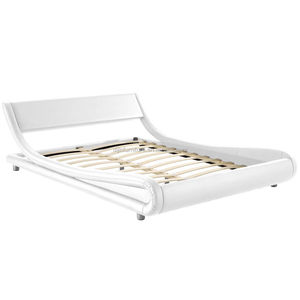 Base de Cama Elegante de Perfil Bajo en Cuero Sintético PU - Product Image 6