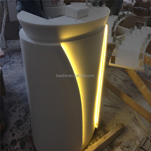 Púlpit de superficie sólida para iglesia, mesa de <span class=keywords><strong>podio</strong></span> moderna para Iglesia - Product Image 2