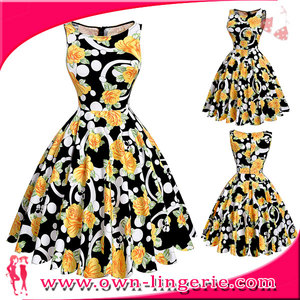 Sin Mangas Hig Barato Para <span class=keywords><strong>Mujer</strong></span> 50 s <span class=keywords><strong>Vestido</strong></span> de Punto de <span class=keywords><strong>Algodón</strong></span> Rosa de Té de rosa de La Vendimia Nuevo <span class=keywords><strong>vestido</strong></span> de rockabilly - Product Image 6