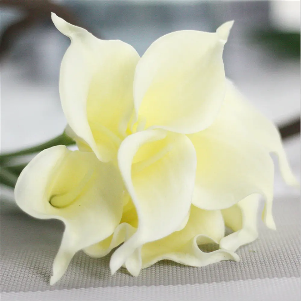 ร้อนขายจริงสัมผัส Pu มินิ Calla ดอกไม้ประดิษฐ์