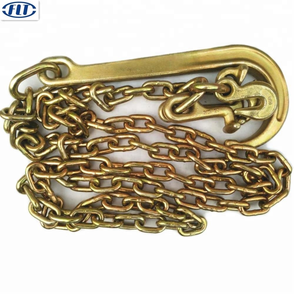 Железный барабан с буксировочной цепью стандарта США 3/8 дюйма и J-образным крючком