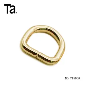 Top sale handbags hardware iron High Corrosion Resistance metal D ring buckles hardware fitting/Bag accessories