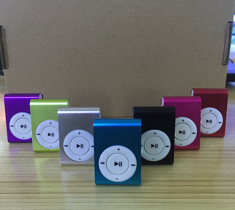 Металлический USB MP3-плеер с мини-зажимом и поддержкой карт Micro TF