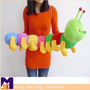 ingrosso alibaba colorato farcito millepiedi giocattolo della peluche - Product Image 4