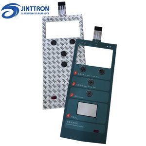 Tùy chỉnh matte & RBG nút phẳng Polyester màng bàn phím chuyển đổi với kích thước dài và một cửa sổ <span class=keywords><strong>LCD</strong></span> nhỏ - Product Image 3