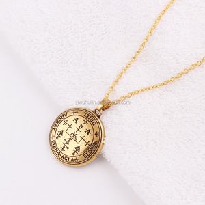 Collier avec pendentif d'<span class=keywords><strong>ange</strong></span> pour filles, bijoux à la mode, sceau d'archange <span class=keywords><strong>URIEL</strong></span> Talisman, signe d'<span class=keywords><strong>uriel</strong></span>, N0375 - Product Image 2