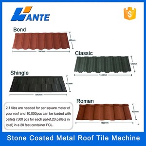 Tôle de toiture en acier galvanisé imperméable WANTE, revêtement en zinc et aluminium, tuiles romaines, tuiles métalliques revêtues de pierre - Product Image 5