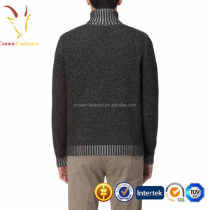 บุรุษฤดูหนาวที่อบอุ่น100%ขนแกะขนยาวเสื้อกันหนาวคอเต่า - Product Image 4