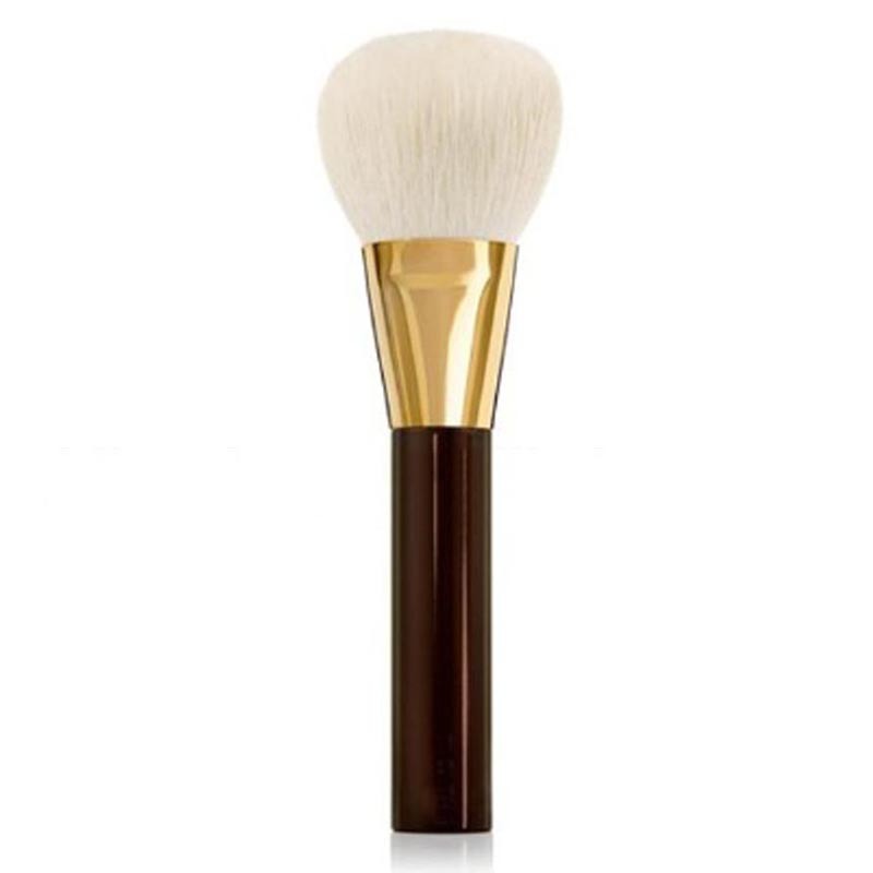 Marque privée meilleur blanc de chèvre cheveux pinceau poudre bronzante Poudre maquillage brosses