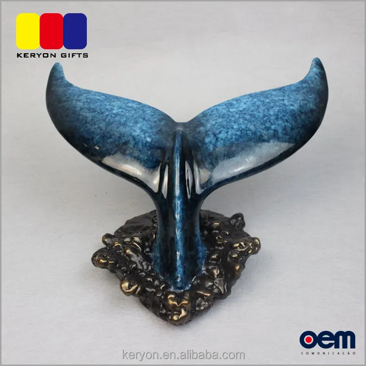 Großhandel Beliebte Dolphin Schwanz Handwerk Schöne Harz Fischschwanz Figurine
