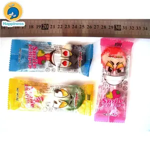 Double color fruity smile lollipop