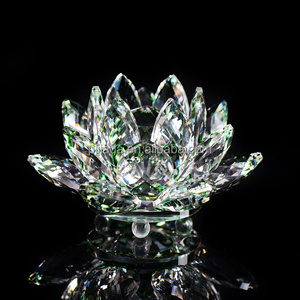 Colorful <strong>Quartz</strong> Crystal Lotus Flower Crafts Home <strong>Party</strong> Decor Ornaments Gifts Glass Paperweight Figurines Crystal Glass Lotus - Product Image 6