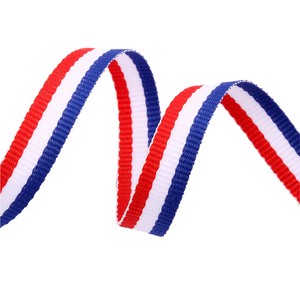 Trung Quốc Yiwu nhà máy bán màu xanh lá cây màu đỏ màu xanh lá cây đa SỌC THÊU Twill <span class=keywords><strong>Webbing</strong></span> - Product Image 4