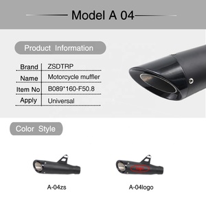 Silencieux d'échappement universel pour moto Z800 CBR1000 CBT <span class=keywords><strong>TMAX</strong></span> Dirt Pit Bike Modifier le tuyau d'échappement de motocross - Product Image 6