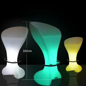 2021新しいモダンでユニークな発光LEDバースツール